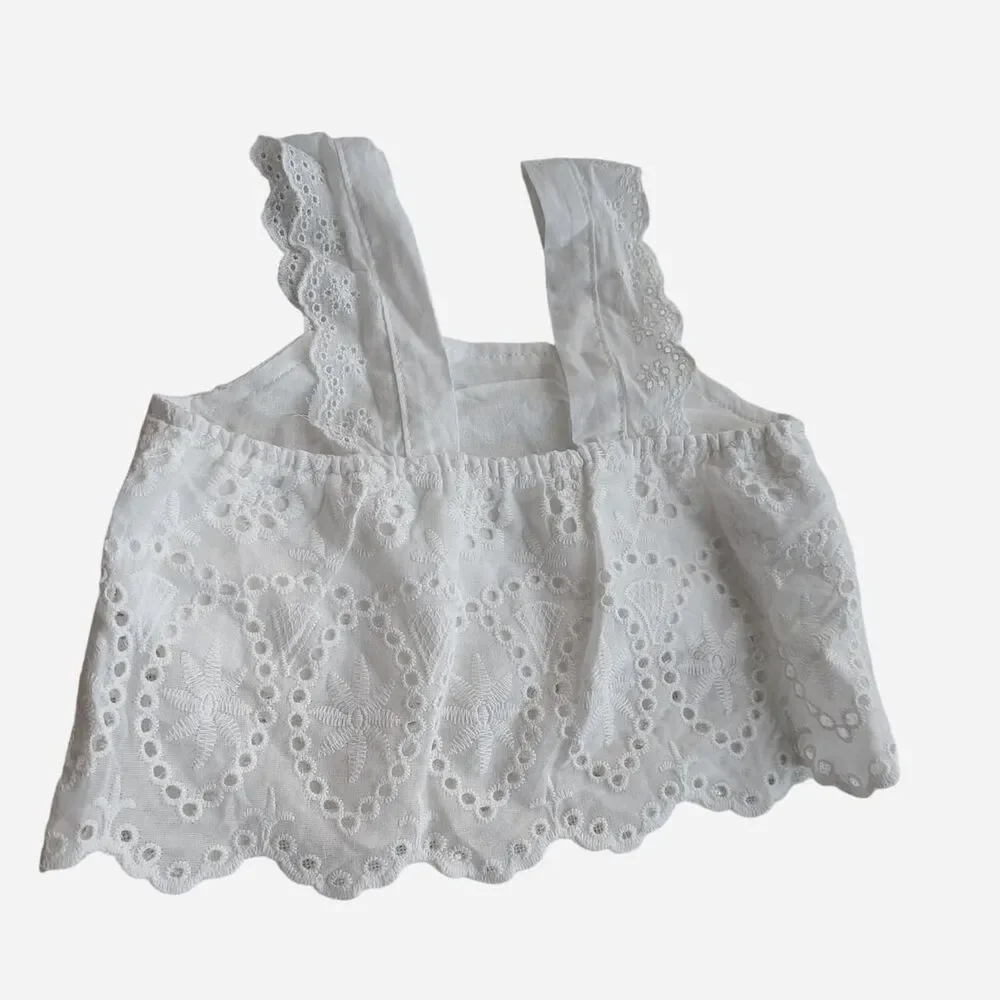 Disney baby bodysuit bundle white lace eyelet trim floral leggings baby pants